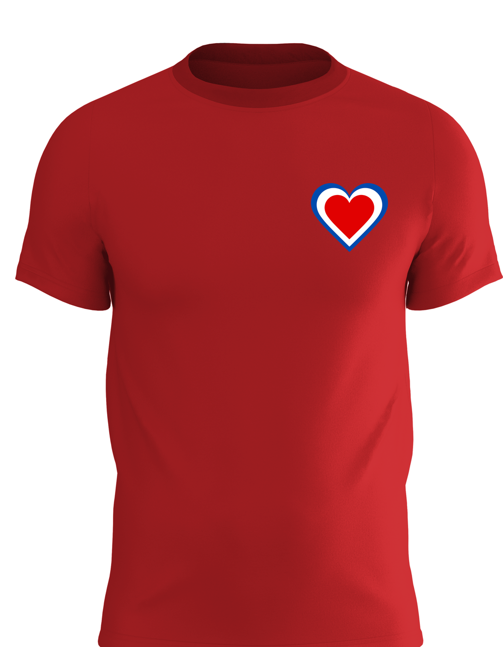 Red White Blue Heart