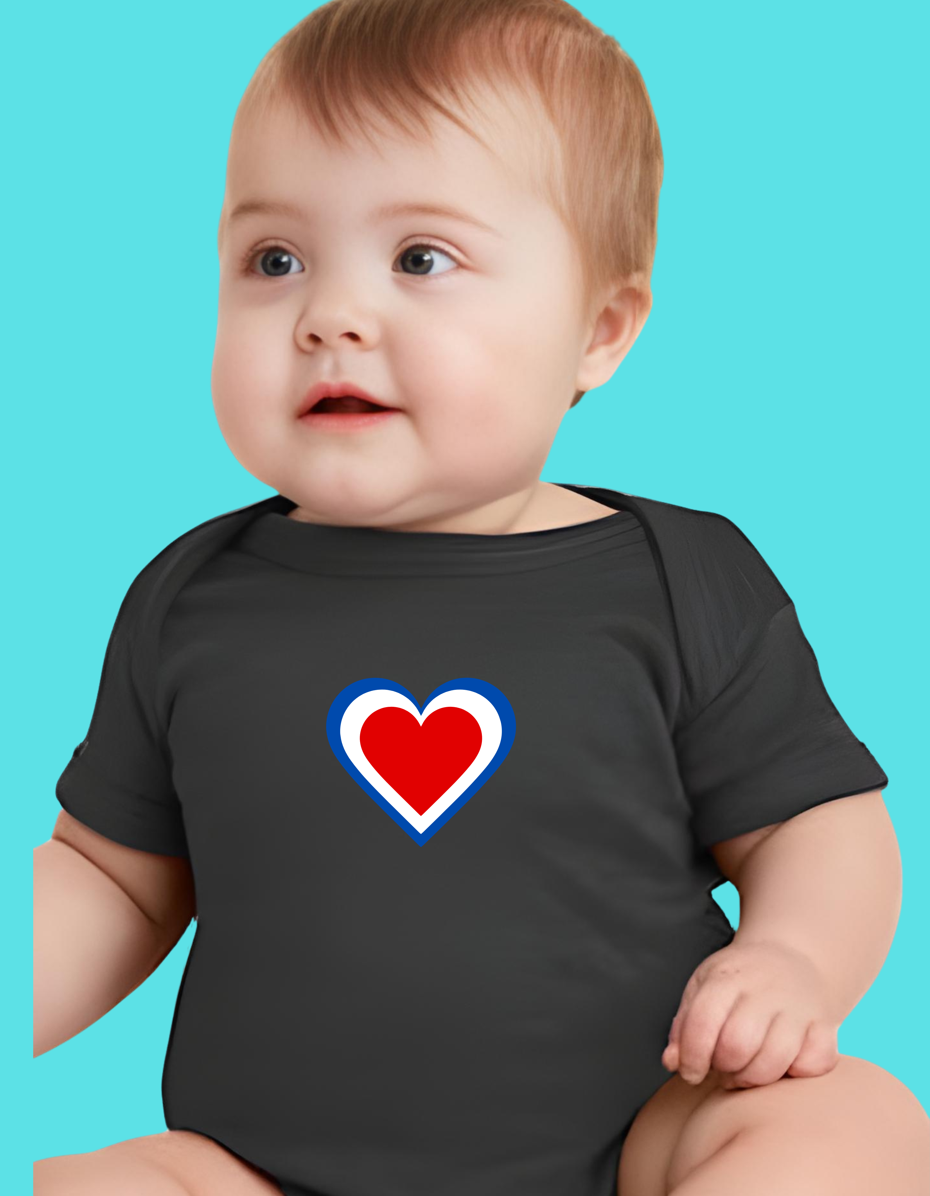 Red White Blue Heart